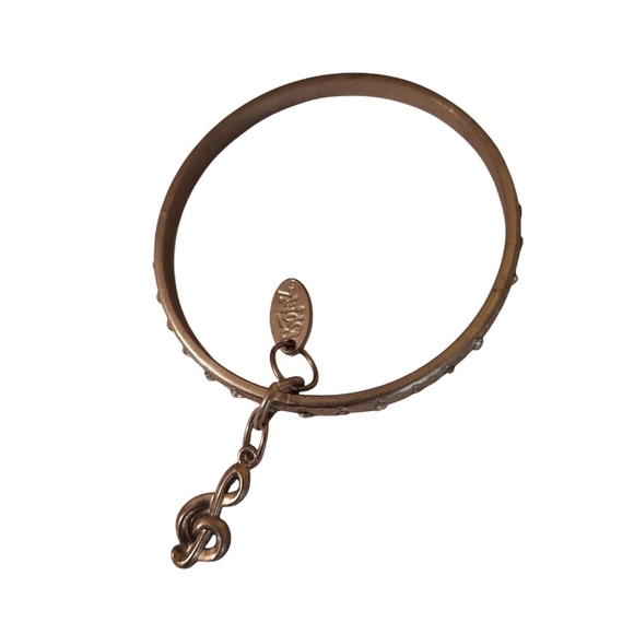 BRATZ Bangle Bracelet Stainless w/ Music Charm Collectible Mall Goth - Picture 2 of 4